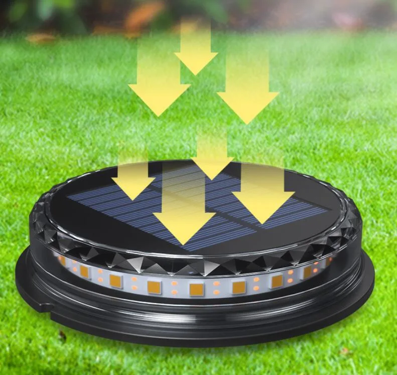 Landscape Pathway Outdoor Waterproof Solar LED Garden Light LED Solar Ground Lights Solar Garden Lighting System Patio Lawn Lamps