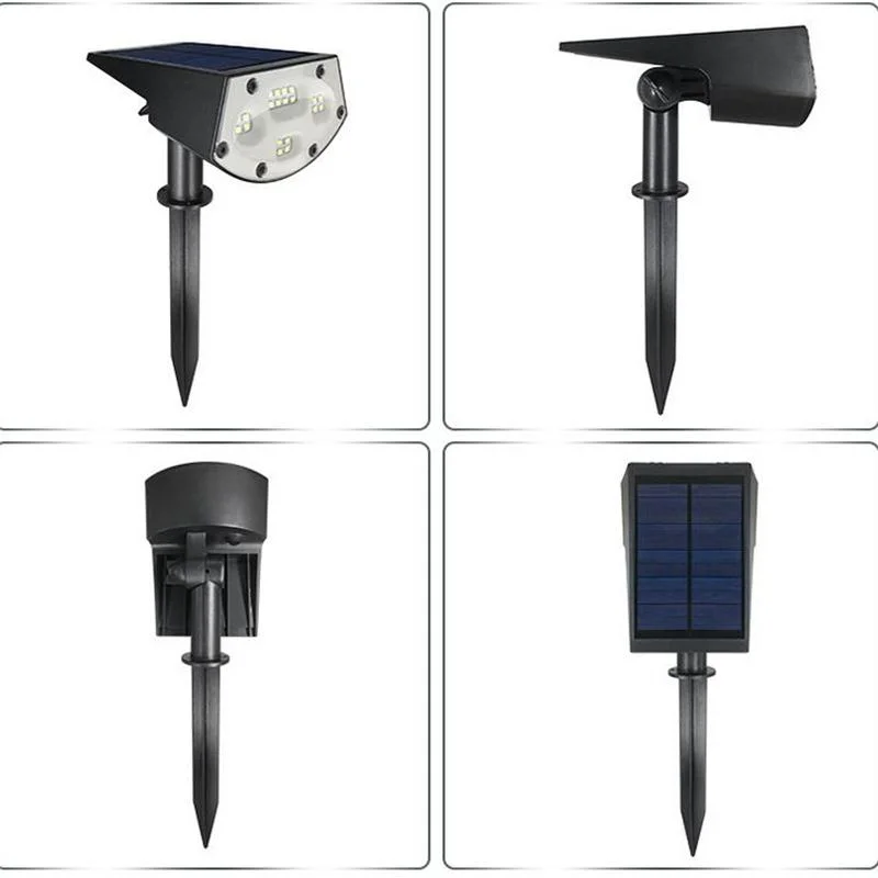 Solar Lawn Lamp Outdoor Garden Floor with Garden Wall Lamp