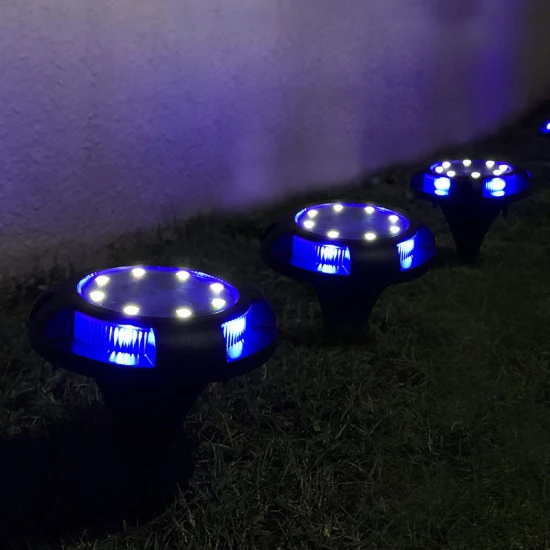 Luz de jardim solar inteligente à prova d'água LED Lâmpada de jardim solar de paisagem ao ar livre